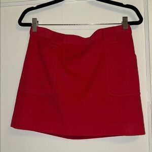 Pink Jcrew wool mini skirt